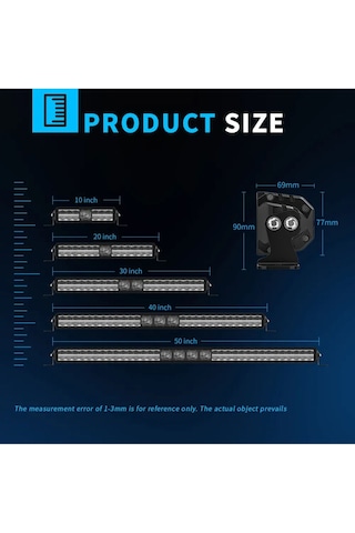 105 Cm Off Road Led Bar Pozisyon Lambalı Tampon Tepe Panjur İçi Kaput Çalışma Lambası - Premıum Ürün