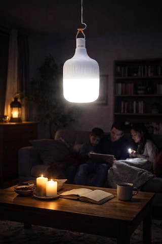 Şarjlı Ampul 40 W 4000 Lümen 3 Fonksiyonlu -
