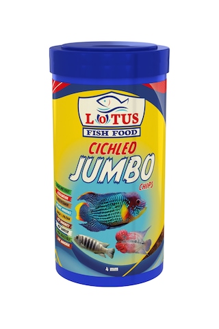 Lotus Ciklet Jumbo Chips 1000ml Kutu Akvaryum Balık Yemi