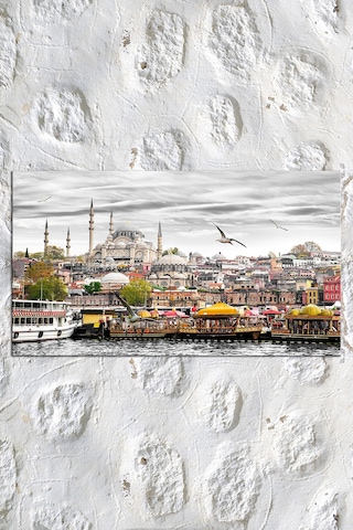 İstanbul Şehir Manzara Muhteşem Kanvas Tablo 120 x 60