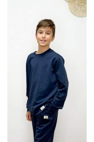 Divinus Erkek Çocuk Basic Sweatshirt Lacivert Lacivert