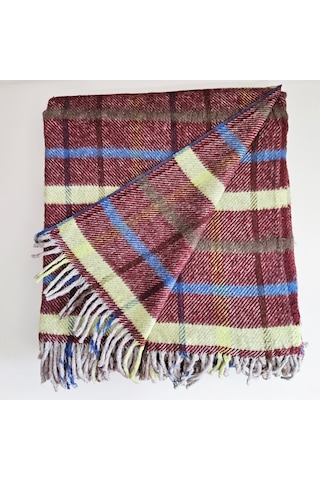 Çift Kişilik Pamuklu Battaniye 180x200 Cm 5033 Çok Renkli