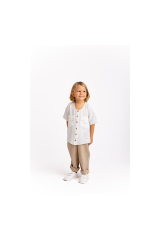 Müslin Cepleri Nakışlı Takım Vizon Vizon