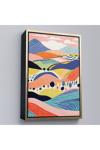 Miyrem^ Canvas Serie Pastel Tonlardaki Minimalist Tablo-7670