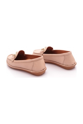 Dgn E224 Kadin Loafer Ayakkabi Bej