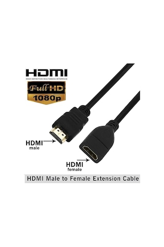 Anunnaki 30 Cm Hdmı Erkek - Dişi Uzatma Kablosu Tv Hdmı Kablo Uzatıcı