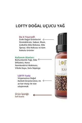 Lofty Kahve Uçucu Yağ Buhurdanlık Esansı Oda Kokusu 10 ML