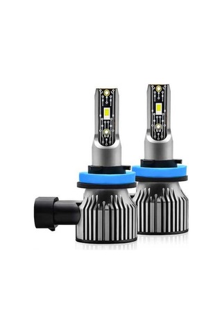 Pazly H8/h9/h11 Ip68 Su Geçirmez Araba Led Far Ampulü Gri Işık