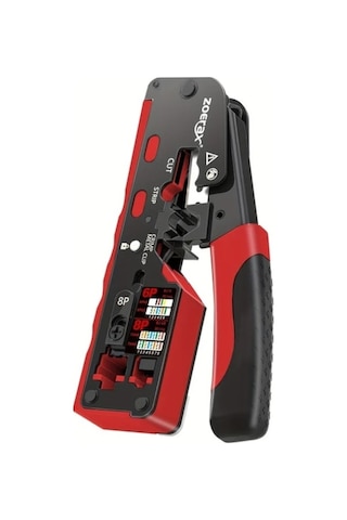 Besthome1 Yeşil Zoerax Rj45 Sıkma Aracı Cat7-6a-6-5e Ethernet Tel Kesici Yedek Bıçaklı