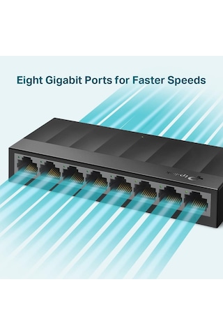 Ls1008g 8 Port 10/100/1000 Gıgabıt Plastik Kasa Swıtch