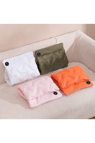 Çok Fonksiyonlu Aşağı Pamuk Susuz Elektrikli Isıtma El Isıtıcı Çantası Turuncu + 1.5m Kablo