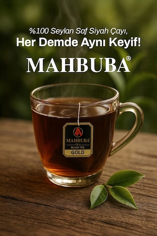 Mahbuba Std 100 Ithal Seylan Sri Lanka Ceylon Kaçak Sallama Süzen Bardak Poşet Siyah Yaprak Çayı 100