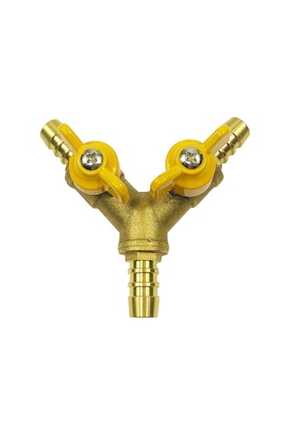 3/8" Hortum Küresel Vanası Y Şeklinde Pirinç Bağlantı Parçası 2 Yollu 3 Yollu Bağlantı Parçası 11 Mm Hortum İçin Diğer