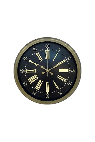 Zentime 40 Cm Metal Antik Roma Eskitme Duvar Saati Çok Renkli