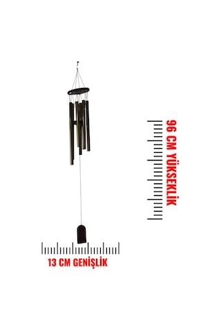 T.concept Zilli Rüzgar Çanı Metalik Ev Dekorasyounu 96 Cm