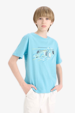 DeFacto Erkek Çocuk Bisiklet Yaka Baskılı Kısa Kollu Tişört F0168A825SMTR248