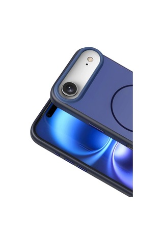 Gld-spt- Newface Apple Uyumlu iPhone 17 Air Neva Magsafe Kapak - Lacivert