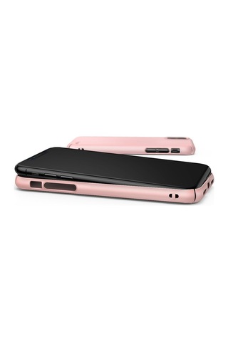 Ringke Slim Apple Uyumlu iPhone X İle Kılıf Peach Pink