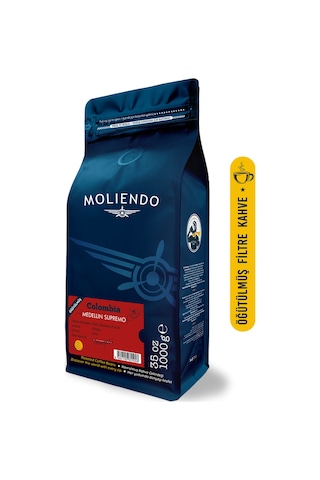 Moliendo Colombia Medellin Supremo Yöresel Kahve 1000 G