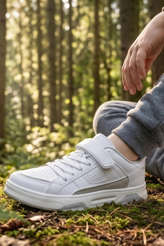 In Step Urban Ranger: Şehir-okul Kaşifi Cırtlı Beyaz Unısex Sneaker
