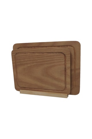 Büyük Boy Ahşap 2’Li Kesme Tahtası Ahkp10018 Ahşap