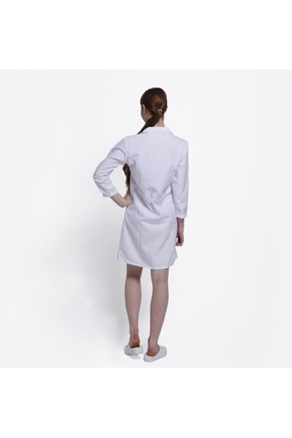 Onurteks Kadın Klasik Beyaz Doktor Önlük Hemşire Eczacı Öğretmen Laboratuvar Alpaka Kumaş