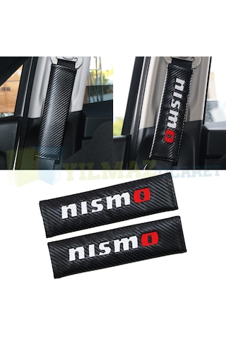 Nissan Nismo Logo Amblem Emniyet Kemer Pedi Nakış Karbon 2 Adet