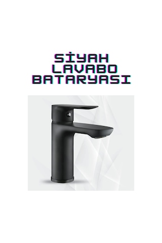 Siyah Spiralli Mutfak, Banyo Ve Lavabo Bataryası Ve Tepe Duş Seti Siyah
