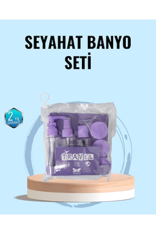 Taşınabilir 5 Li Seyahat Banyo Seti Şampuanlık Sprey Krem Kutusu Çok Renkli