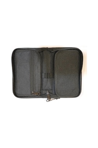 Jacbag Kapaklı Lastikli Kalem Çantası Siyah Jac-23