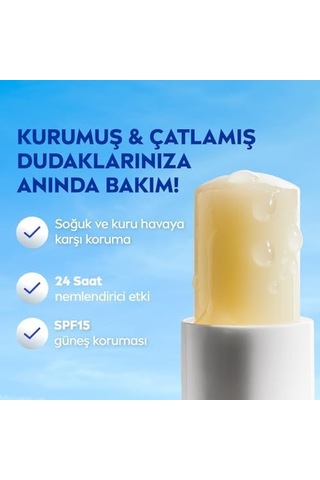 Med Repair Dudak Bakım Kremi, 24 Saat Nem,doğal Yağlar İle Çatlamış Dudak Bakım,spf 15 4,8 Ml