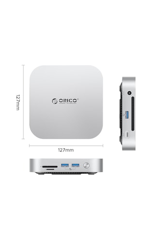 Orico M47p Minilink 7in1 Mac Mini M4 Workstation 2x M.2 Nvme, Thunderbolt 4 40gbps,usb-a 3.2, Sd/tf Card