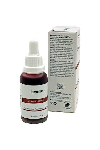 İsemlife Aha 10% + BHA 2% Cilt Yenileme Serum 30 ML