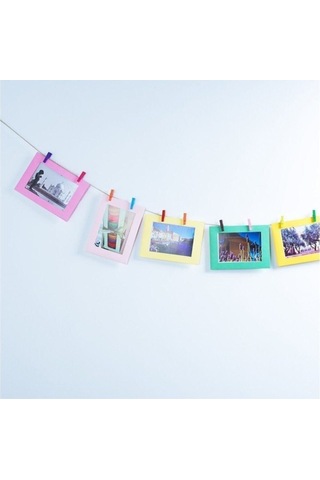 100 Adet Mini Mandal Minik Mandal Dekoratif Süsleme Renkli Mini Ahşap Mandal 1.kalite