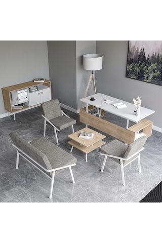 Lagomood İrony Ofis Koltuk Takımı Beyaz