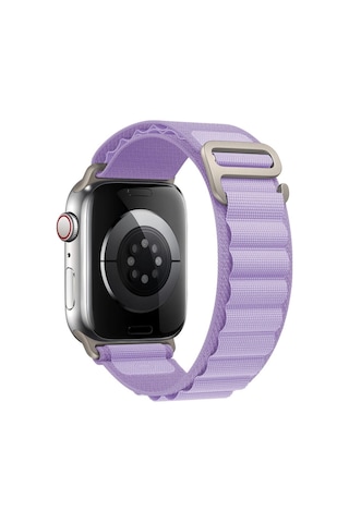 Apple Watch Uyumlu 42mm Mountain Kordon - Lila