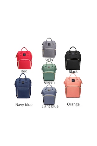 Neevoyu Su Geçirmez Mat Oxford Kumaşlı Büyük Kapasiteli Çift Omuzlu Çanta - Bebek Bakıma Uygun, Isı Yalıtımlı Süt Flas Torbası Ve Çok Fonksiyonlu Bölmelerle Mavi