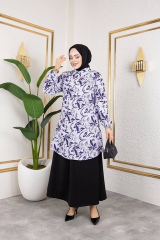 Etekli İkili Takım - Mavi / T0106 Mavi