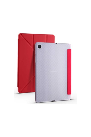 Galaxy Uyumlu Tab S6 Lite P610 Kılıf Zore Tri Folding Smart With Pen Standlı Kılıf