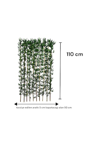 110 Cm Yapay Bambu Dogal Govde Yogun Yaprak Yeşil 110 Cm Yapay Bambu Dogal Govde Yogun Yaprak Yeşil