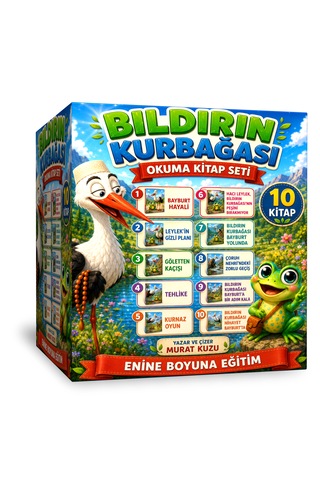 Hacı Leylek Ve Bıldırın Kurbağası Okuma Kitap Seti 10 Kitap