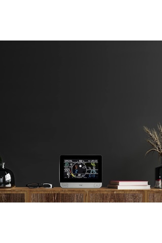 Tfa Dostmann Hava Durumu İstasyonu Wlan View Pro 6'sı 1 Arada, 35.8003.01,dış Mekan Sensörlü Rüzgar/sıcaklık/nem, Yağmur Ölçerli,hava Basıncı, Uygulama Ve Profesyonel Hava Tahmini Dahil Dijital, Siyah