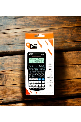 Pin Fonksiyonlu Bilimsel Hesap Makinesi 240 Fonksiyon
