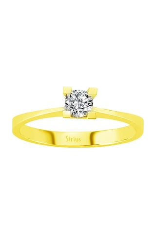 Sirius E Renk 0,23 Karat Pırlanta Tektaş Yüzük 0823R0167