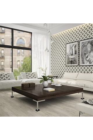 Adet Mobilya Minderi - 2x2 İnç Kaymaz Tekerlek Bardakları, Bacak Altlıkları Siyah