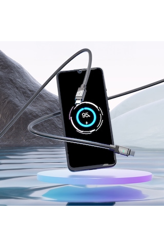 Lenyes Lc506 Type-c To Type-c Pd 100w Hızlı Şarj Özellikli Data Ve Şarj Kablosu 1m Siyah Siyah