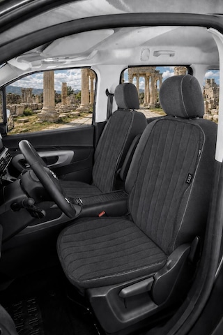 Bod Fiat Doblo Oto Koltuk Koruyucu Kılıf 2023-sonrası Bafa Serisi Füme
