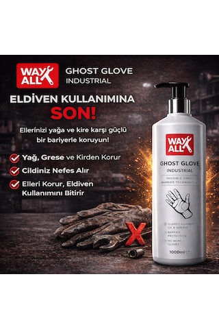 Waxall Ghost Glove Hayalet Eldiven Koruyucu El Bariyeli Jel Vanilya