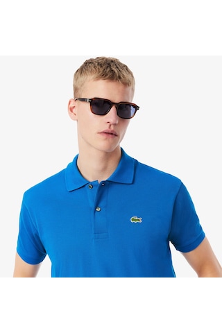 Lacoste Erkek Klasik Pike Kumaş Polo T-shirt Mavi