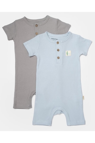 BabyCosy 2 Li Kısa Kollu Tulum Csyb9038 001